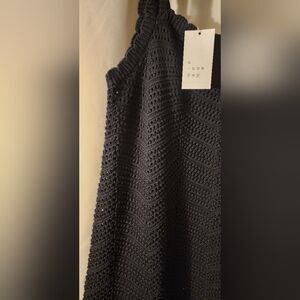 a new day Black Textured Knit Dress